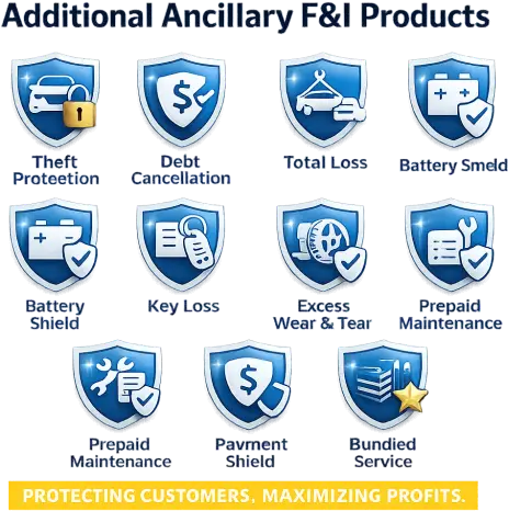Additional Ancillary F&I Products for Dealerships